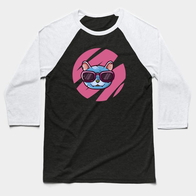 Cool cat Baseball T-Shirt by ezx